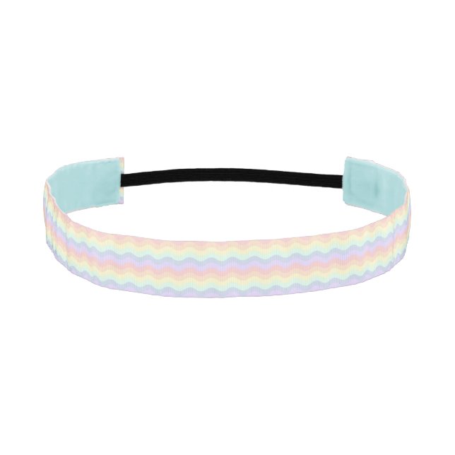 Pastel Rainbow Waves Headband (Front)