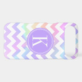 Pastel Rainbow White Chevron Custom Monogram Case-Mate iPhone Case (Back (Horizontal))