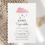 Pastel Raindrops Baby Sprinkle Baby Shower Invitation