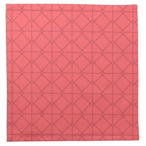 Pastel red cool trendy decorative illustration cloth napkin