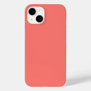 Pastel Red Solid Color Case-Mate iPhone 14 Case