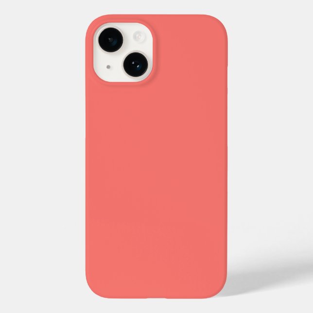 Pastel Red Solid Color  Case-Mate iPhone Case (Back)