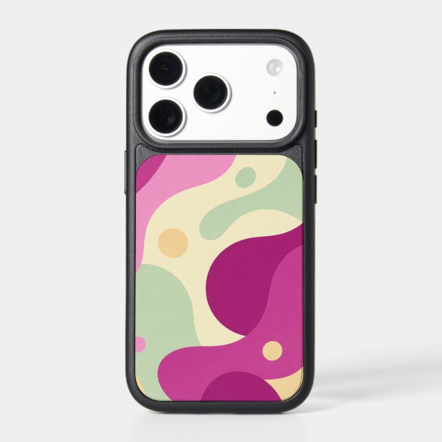Pastel Retro Abstract iPhone 17 Pro Case (Back)