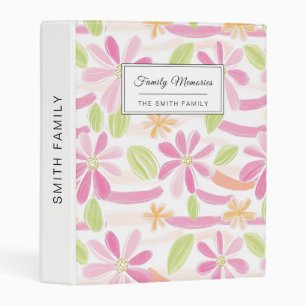 Pastel Retro Floral (2) Mini Binder