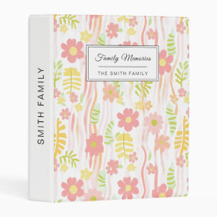 Pastel Retro Floral (3) Mini Binder