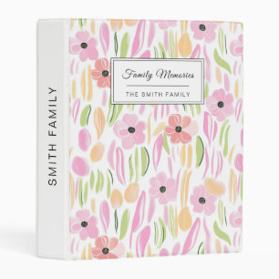 Pastel Retro Floral (5) Mini Binder