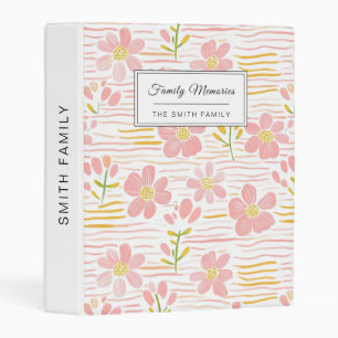 Pastel Retro Floral (6) Mini Binder
