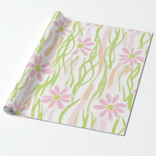 Pastel Retro Floral (8) Wrapping Paper