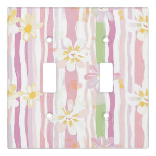 Pastel Retro Floral (9) Light Switch Cover