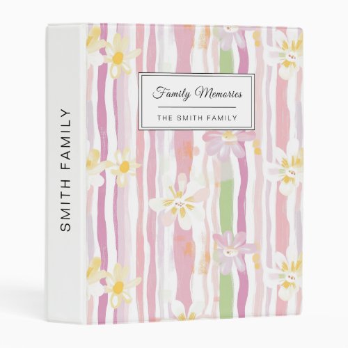 Pastel Retro Floral (9) Mini Binder