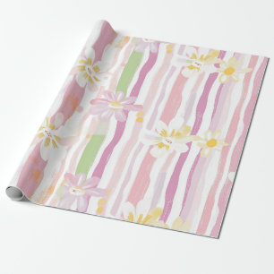 Pastel Retro Floral (9) Wrapping Paper