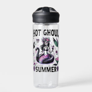 Pastel Retro Goth Mermaid Swan Summer Halloween Water Bottle