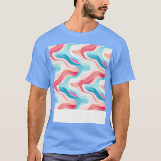 Pastel Ripples Modern Abstract Waves Unleashed 1 T-Shirt