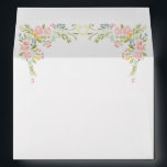 Pastel Rococo Garden Ornate Floral Wedding Envelope<br><div class="desc">Add a soft pastel floral touch to your garden rococo ornate wedding through this envelope. It features a soft pastel bouquet of watercolor flowers on the inside lining of the envelope and a handpainted lovebirds in the front with the name of the bride and groom enclosed.</div>