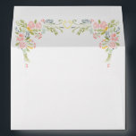 Pastel Rococo Garden Ornate Floral Wedding Envelope<br><div class="desc">Add a soft pastel floral touch to your garden rococo ornate wedding through this envelope. It features a soft pastel bouquet of watercolor flowers on the inside lining of the envelope and a handpainted lovebirds in the front with the name of the bride and groom enclosed.</div>