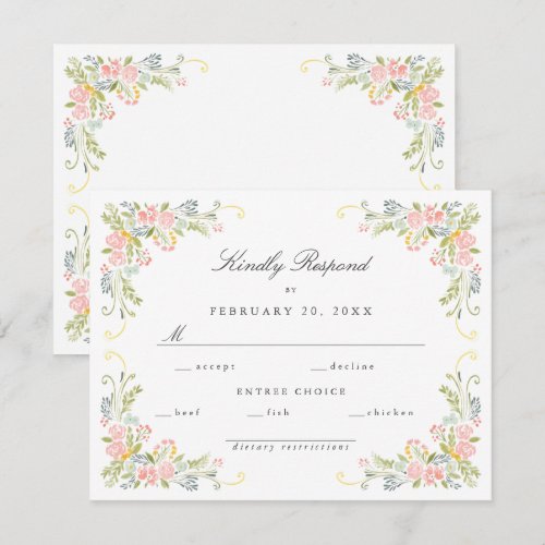Pastel Rococo Garden Ornate Floral Wedding