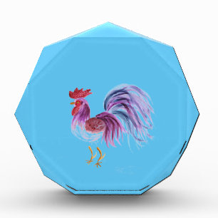 Pastel Rooster by EelKat Wendy C Allen Acrylic Award