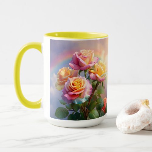 Pastel Rose Bouquet  Mug