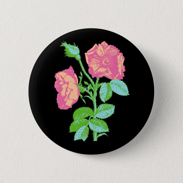 Pastel Rose Button (Front)