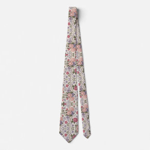 Pastel Rose Hydrangea Neck Tie
