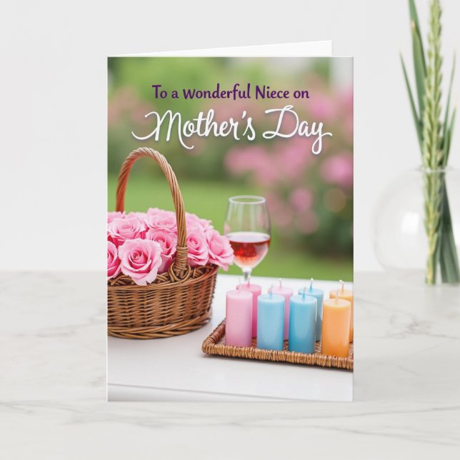 Pastel Roses Day Card (Front)