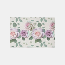Pastel Roses In Shades Of Lilac Mint And Blush