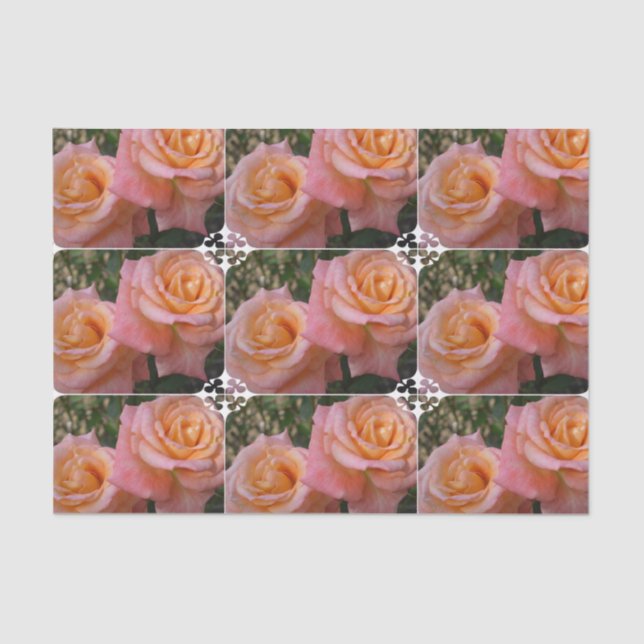 Pastel Roses Tissue Paper (Front)