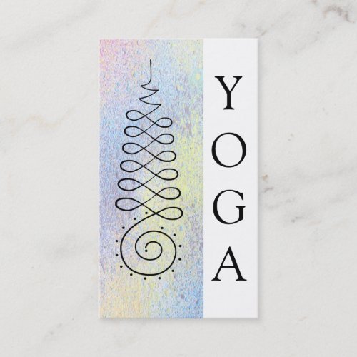  Pastel Sacred Geometry Enlightenment Path Yoga Business Card