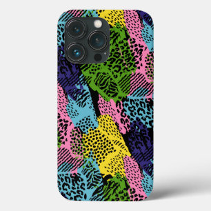 Pastel Safari Animal Print iPhone 13 Pro Case