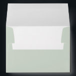 Pastel Sage Green Classic Typography Wedding Envelope<br><div class="desc">This pastel sage green envelope offers a soft, professional appearance that works well for personal, event, or business mailings. The back flap includes space for a name and return address, giving your envelopes a clean and organized look. The muted green shade pairs well with a wide range of stationery styles...</div>