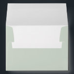 Pastel Sage Green Classic Typography Wedding Envelope<br><div class="desc">This pastel sage green envelope offers a soft, professional appearance that works well for personal, event, or business mailings. The back flap includes space for a name and return address, giving your envelopes a clean and organized look. The muted green shade pairs well with a wide range of stationery styles...</div>