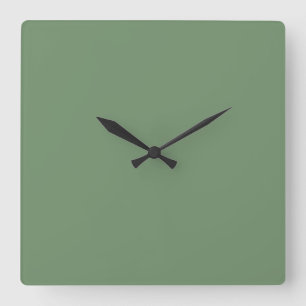 Pastel Sage Green Clock