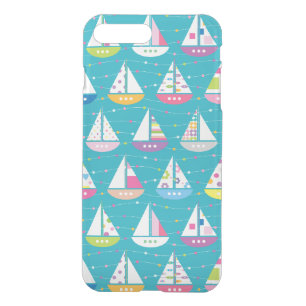 Pastel Sailboat Pattern iPhone 8 Plus/7 Plus Case