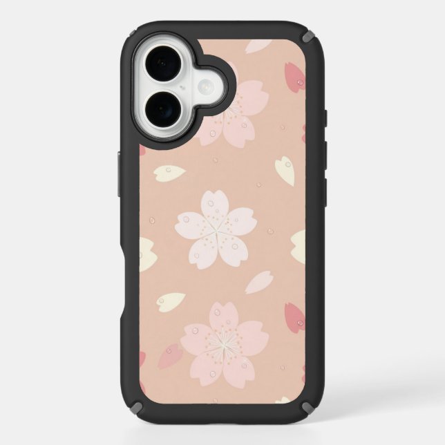 Pastel Sakura Blossom Seamless Pattern Phone Case  (Front)