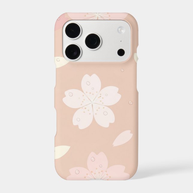 Pastel Sakura Blossom Seamless Pattern Phone Case  (Back)
