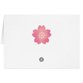 Pastel Sakura Cherry Blossoms Cards (Back Horizontal)