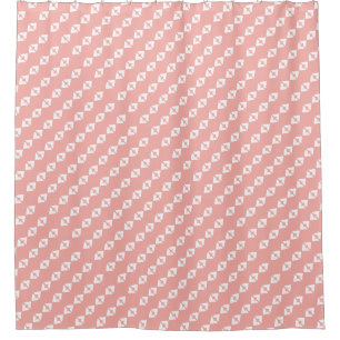 Pastel Salmon Shower Curtain