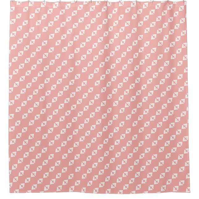 Pastel Salmon Shower Curtain (Front)