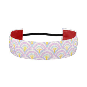 Pastel Scallop Pattern Athletic Headband