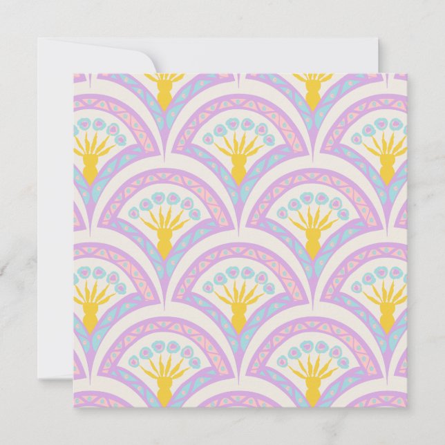 Pastel Scallop Pattern Card (Front)