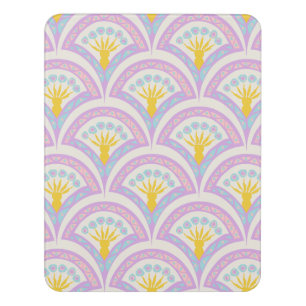 Pastel Scallop Pattern Door Sign
