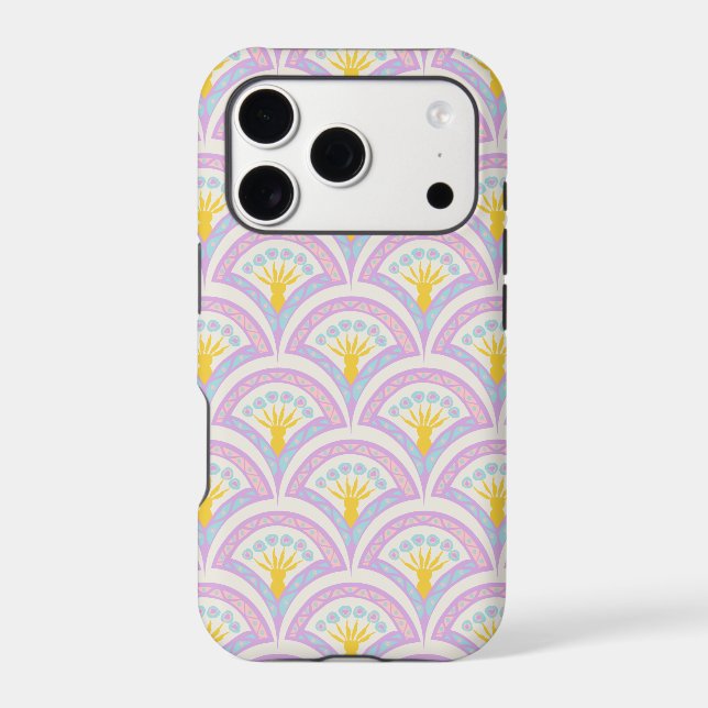 Pastel Scallop Pattern Iphone Case (Back)