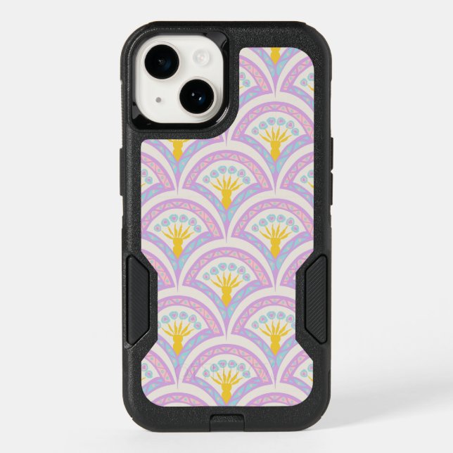 Pastel Scallop Pattern Otterbox iPhone Case (Back)