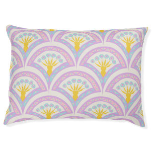 Pastel Scallop Pattern Pet Bed