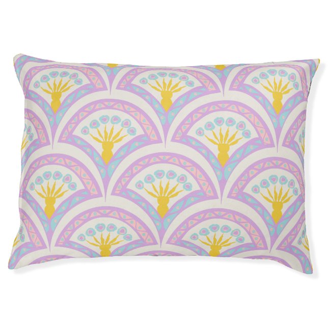Pastel Scallop Pattern Pet Bed (Front)