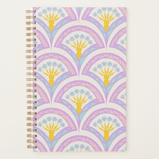 Pastel Scallop Pattern Planner (Front)