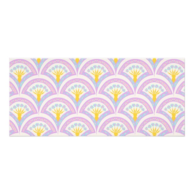 Pastel Scallop Pattern Rack Card (Front)