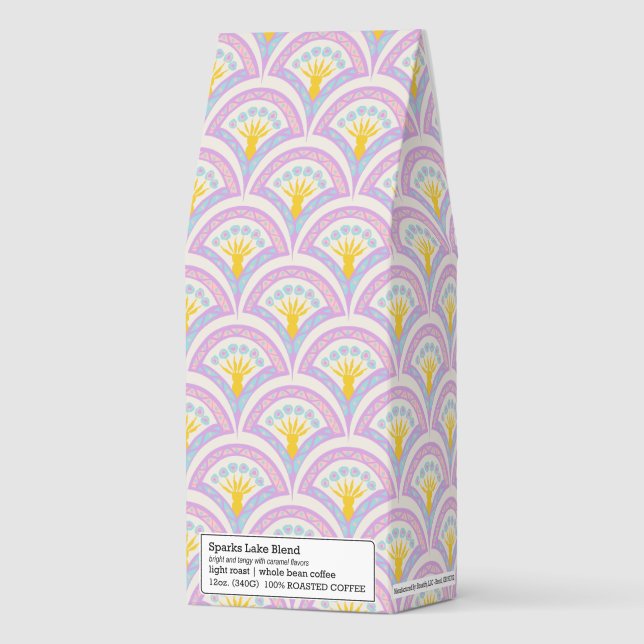 Pastel Scallop Pattern Roasted Coffee (Front)