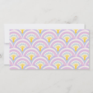 Pastel Scallop Pattern Save The Date
