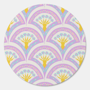 Pastel Scallop Pattern Sign
